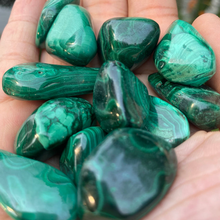 Malachite Tumbled Stones