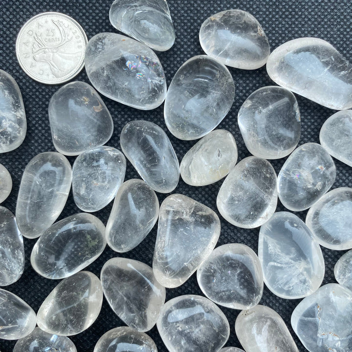 Clear Quartz Tumbled Crystal Stones (M-L)