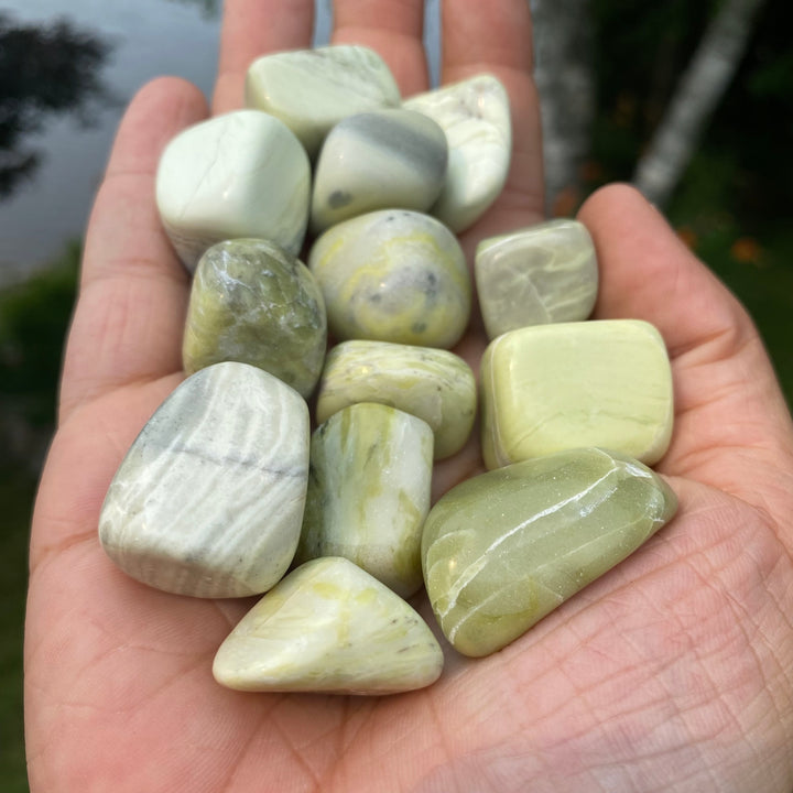 Serpentine Tumbled Stones