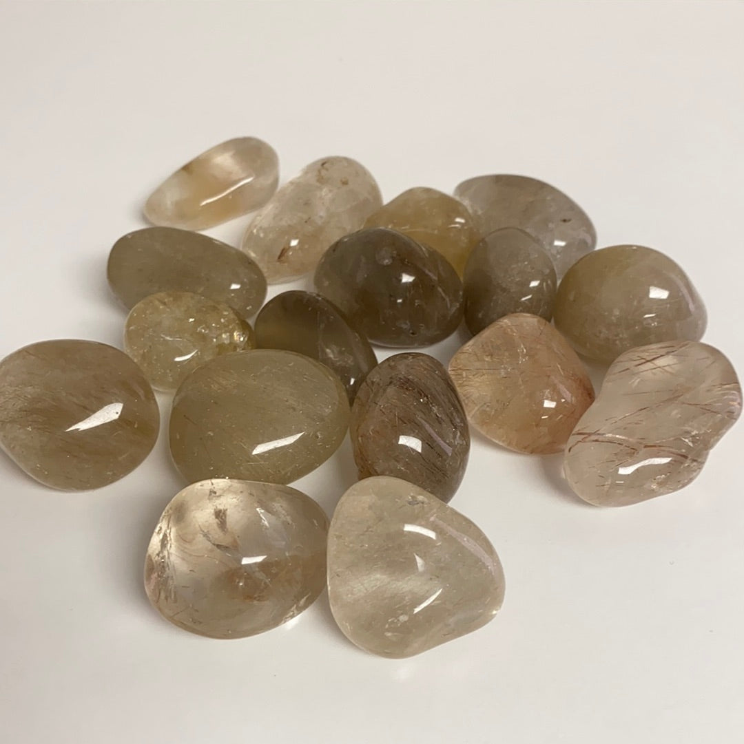 Rutilated Quartz Tumbled Stone
