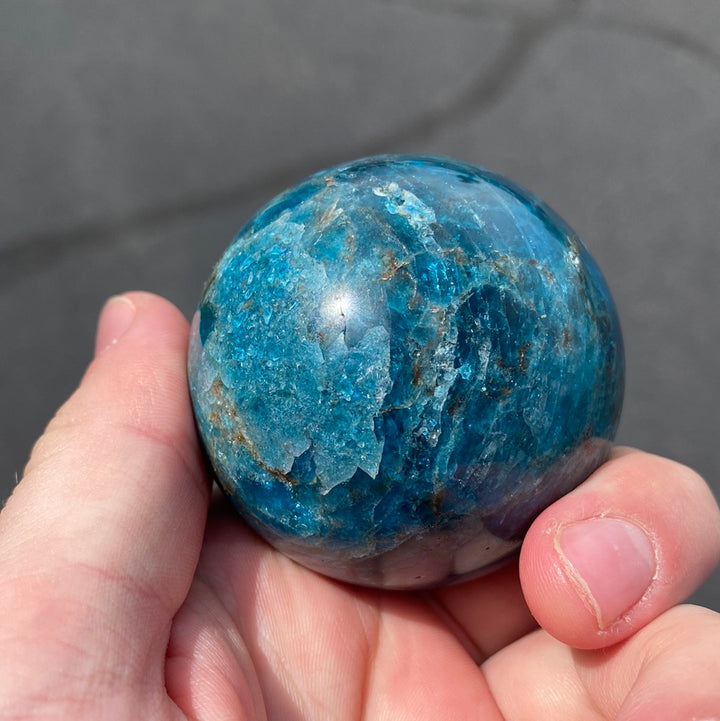 Blue Apatite Spheres