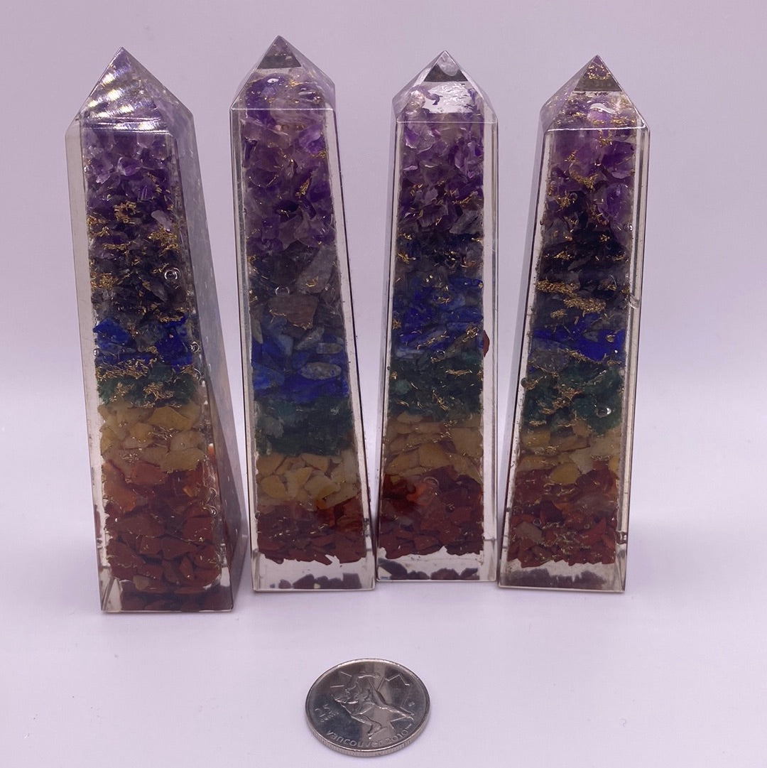 Orgonite Chakra Obelisk