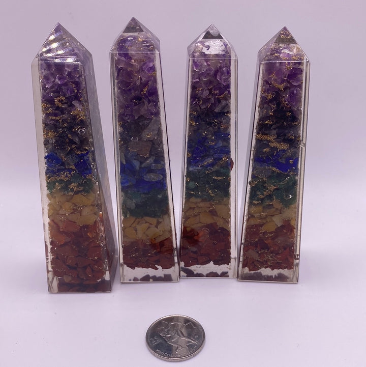 Orgonite Chakra Obelisk