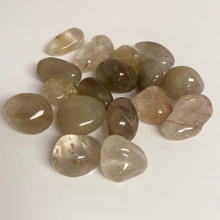 Rutilated Quartz Tumbled Stone