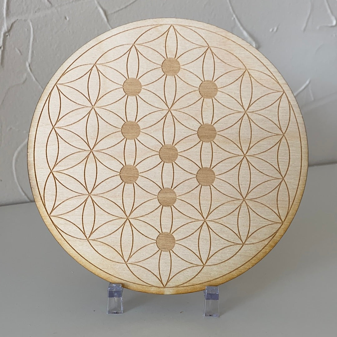 Flower of Life Tree of Life Crystal Grid 6”