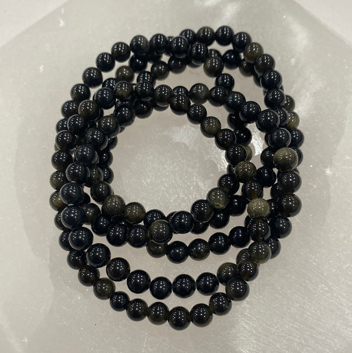 Sheen Obsidian 8mm Bracelet