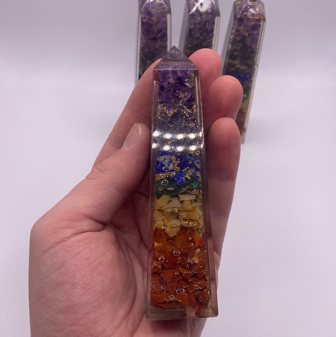 Orgonite Chakra Obelisk