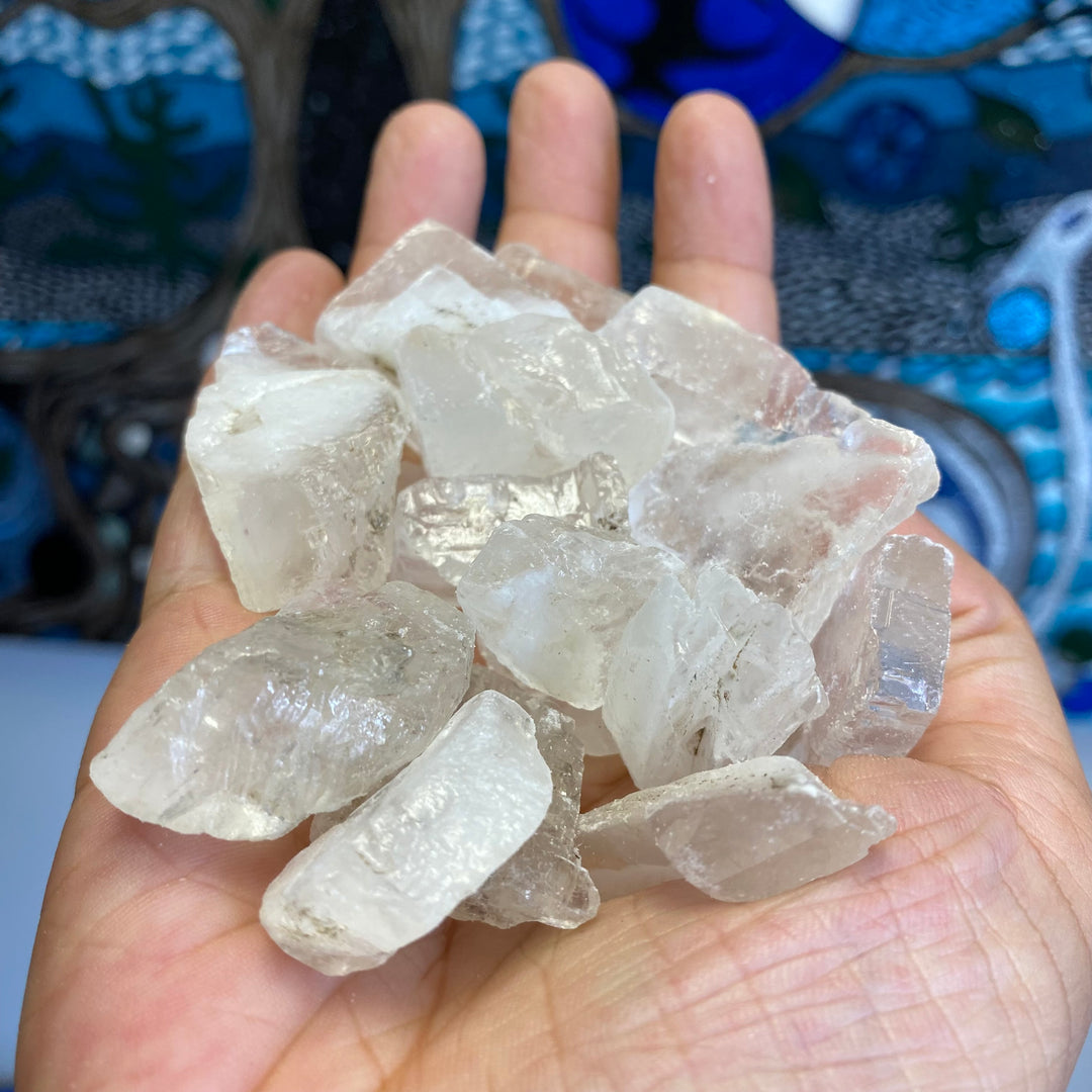 Clear Calcite Natural Rough Cut