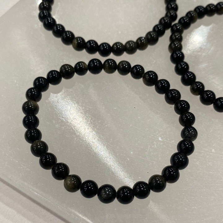 Sheen Obsidian 8mm Bracelet