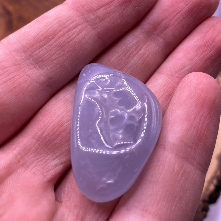 Blue Lace Agate Tumbled Stone (M)