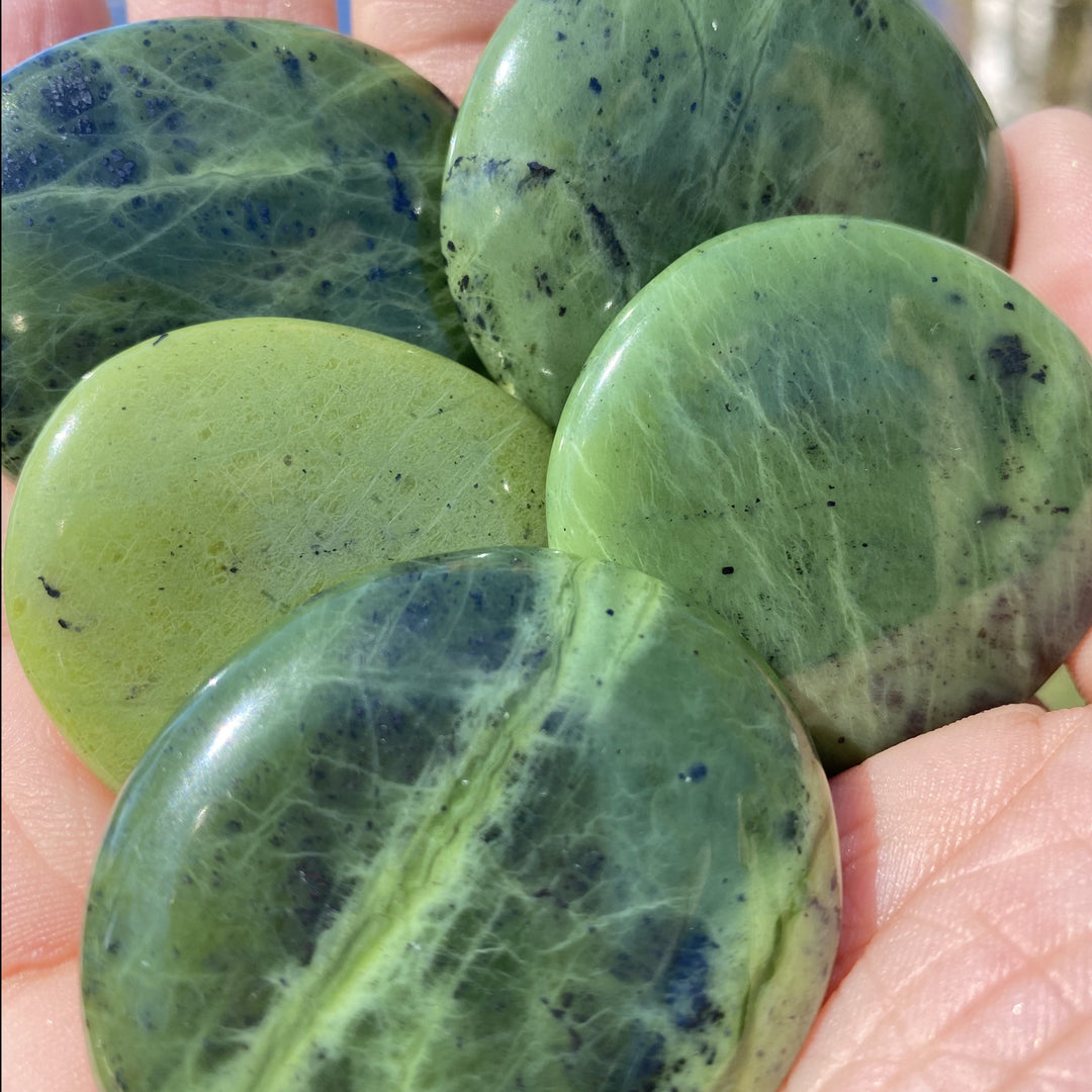 Nephrite Jade Polished Palm Stone